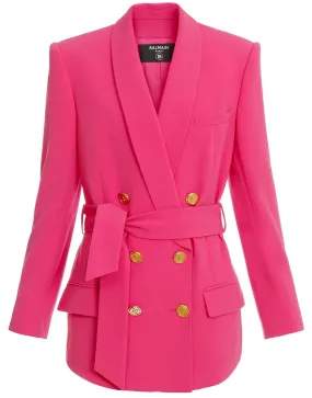 6 Button Belted Blazer