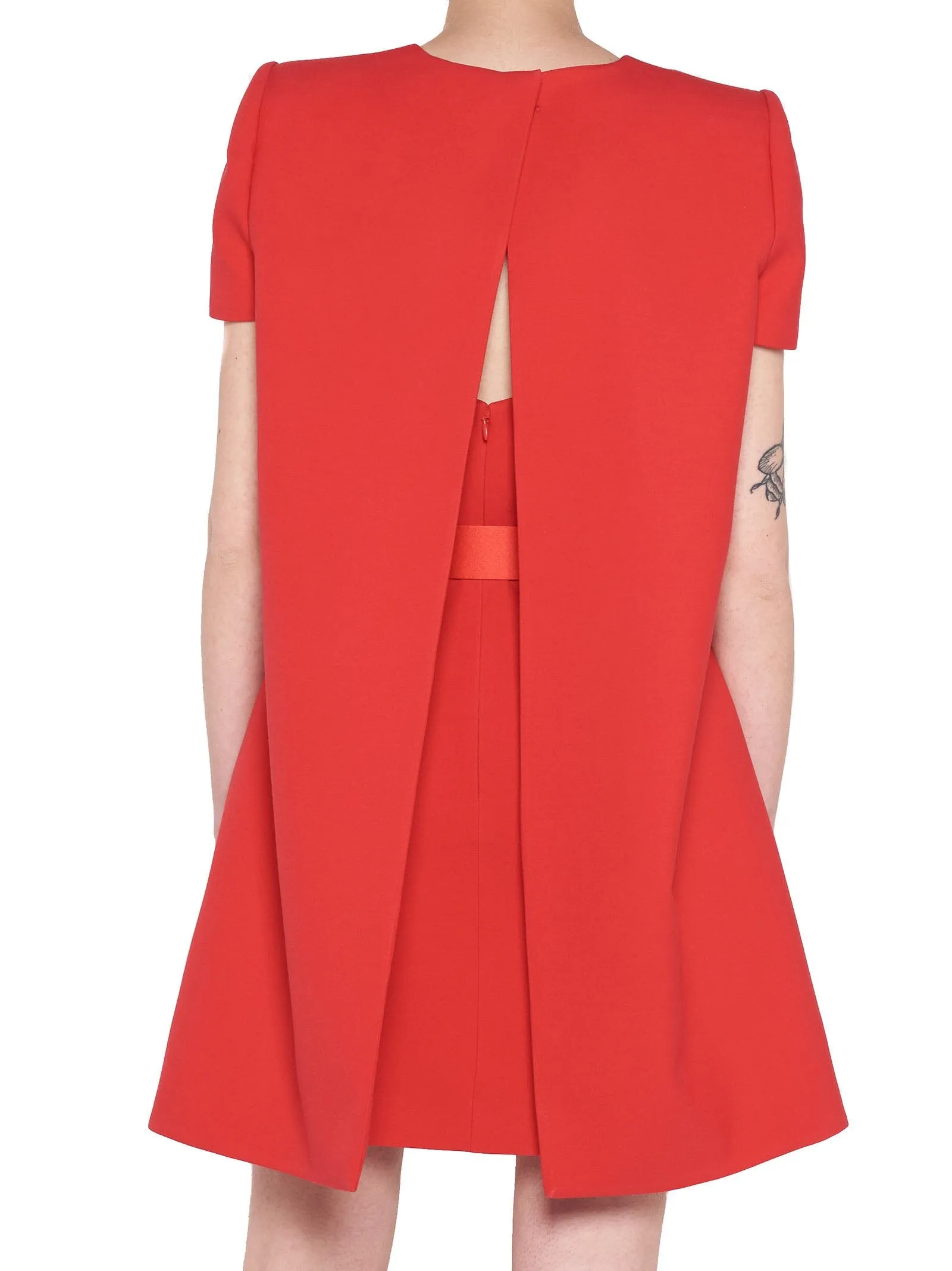 Alexander McQueen Belted Structured Mini Dress