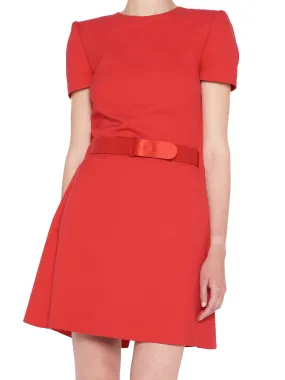 Alexander McQueen Belted Structured Mini Dress