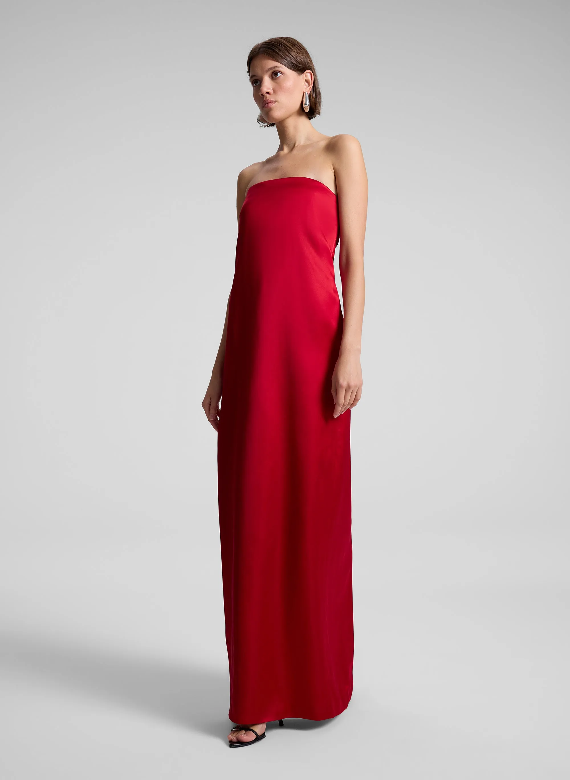 Ani Strapless Satin Gown