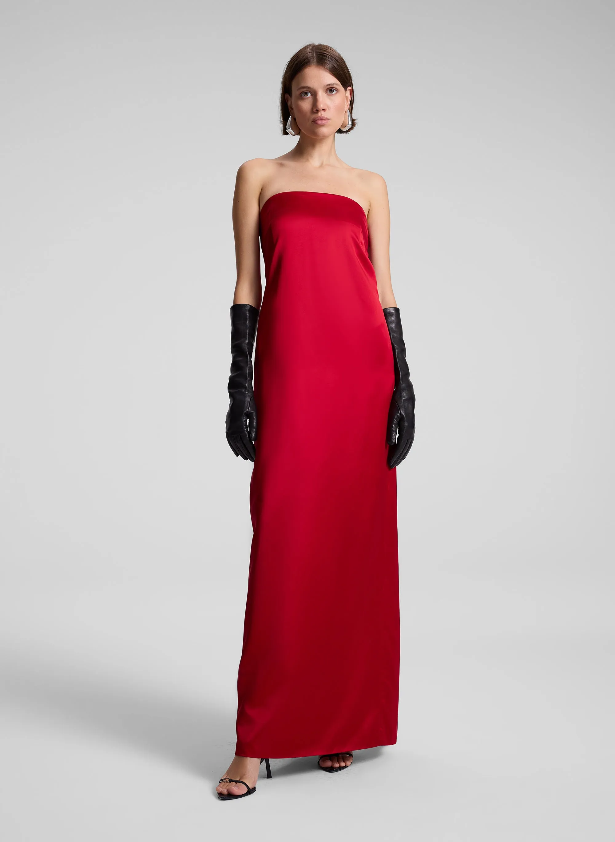 Ani Strapless Satin Gown