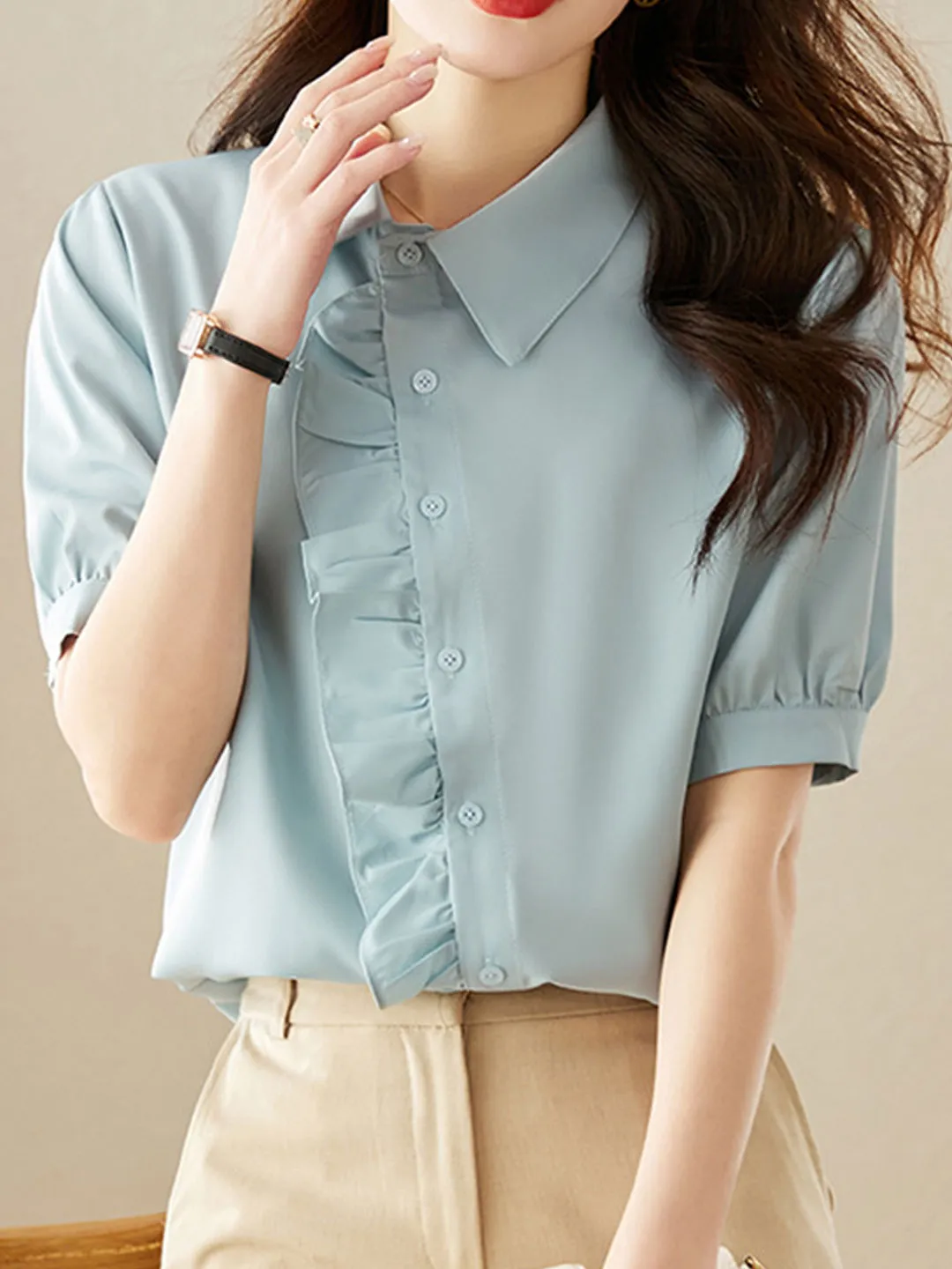 Bella Elegant Auricular Shirt Top