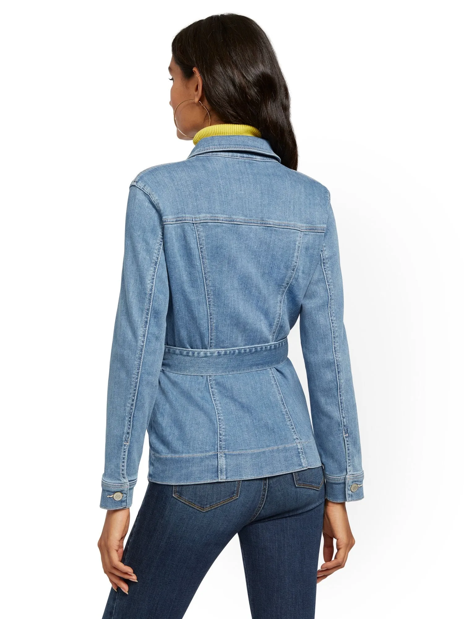 Belted Denim Jacket