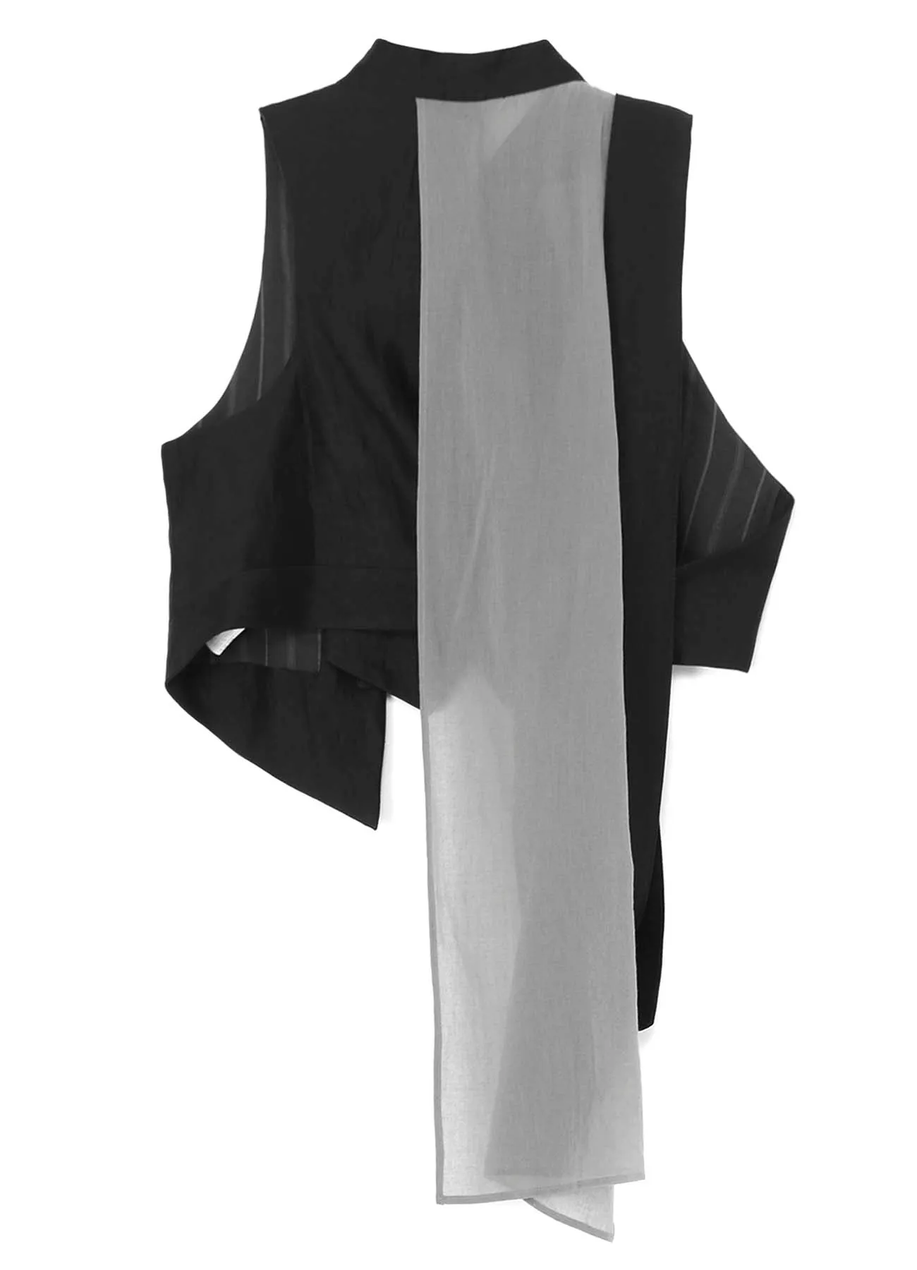 Belted Unbalance Vest