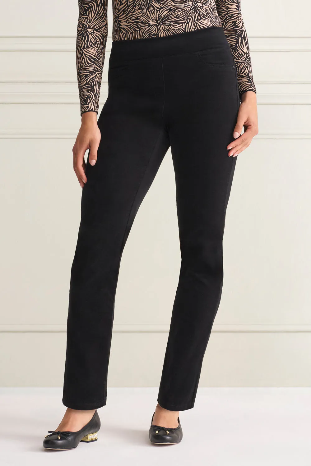 Bengajean® Velvet Straight Leg - Black