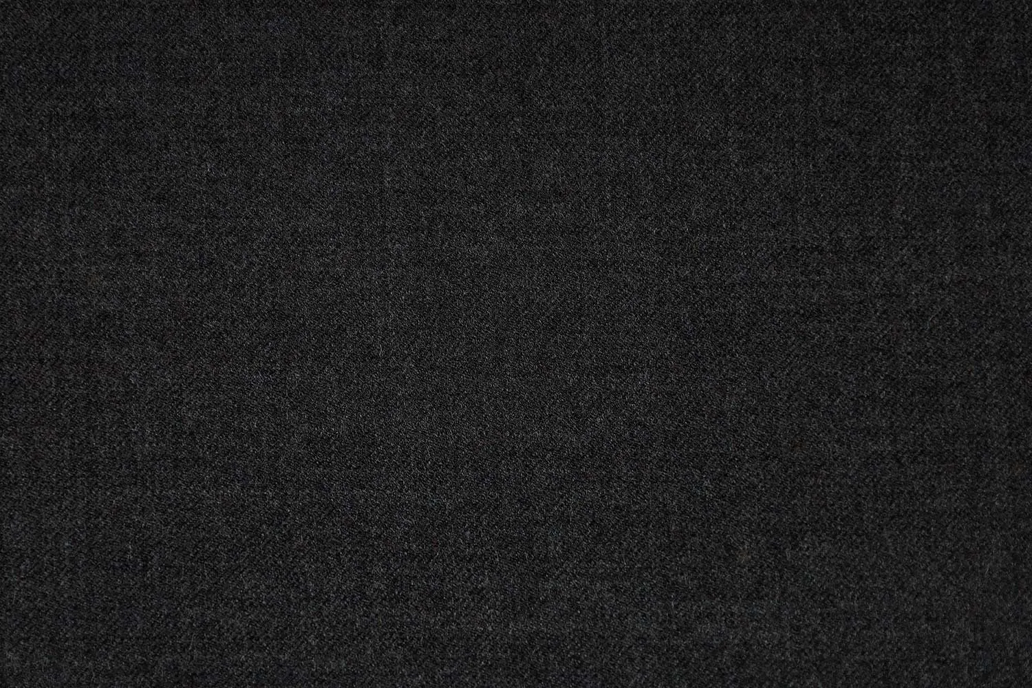 Black Plain Wool Fabric