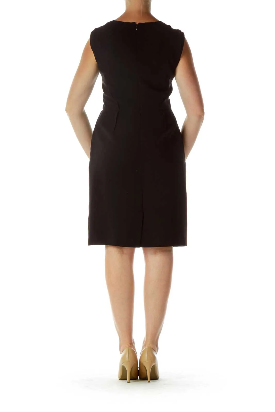 Black Structured Work Dress