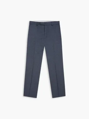 Charlton Wool Slim Blue Puppytooth Suit Trouser