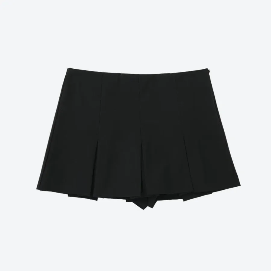 Classic Pleated High-Waist Mini Skirts