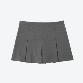 Classic Pleated High-Waist Mini Skirts