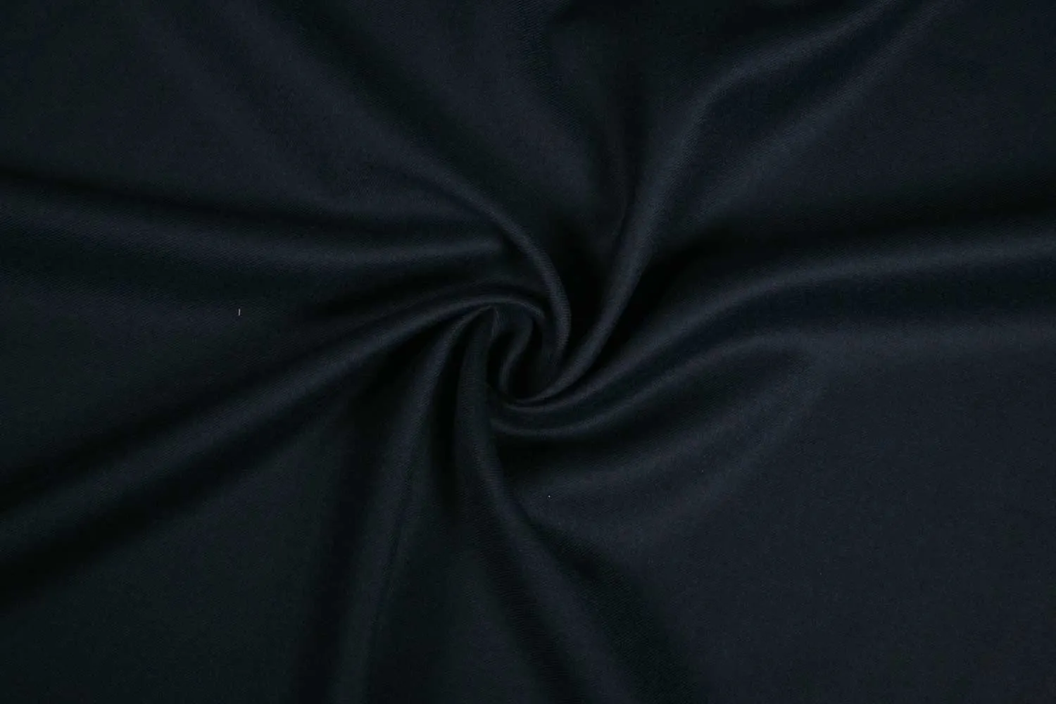 Dark Blue Plain Wool Polyester Blend Suiting Fabric