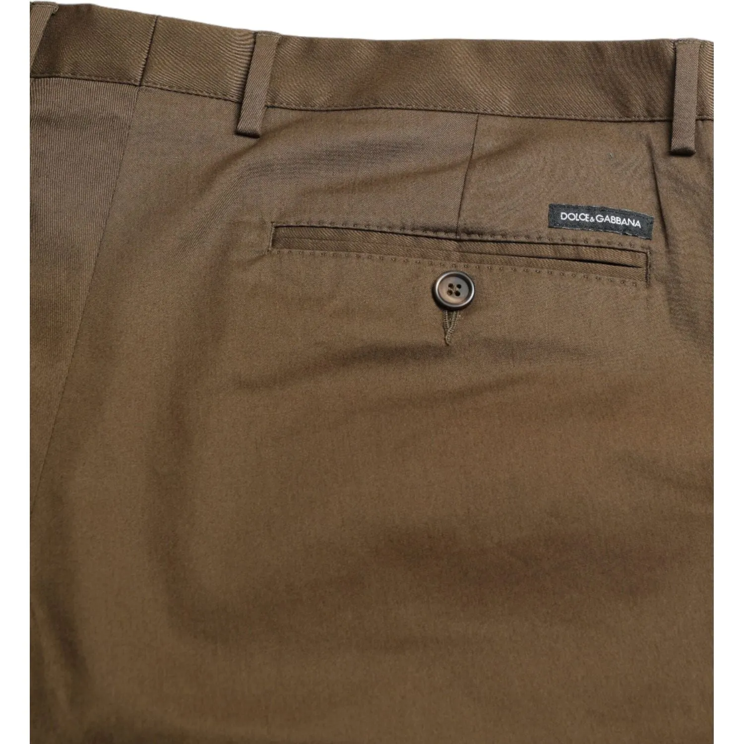 Dolce & Gabbana Chic Brown Bermuda Shorts with Logo Detail