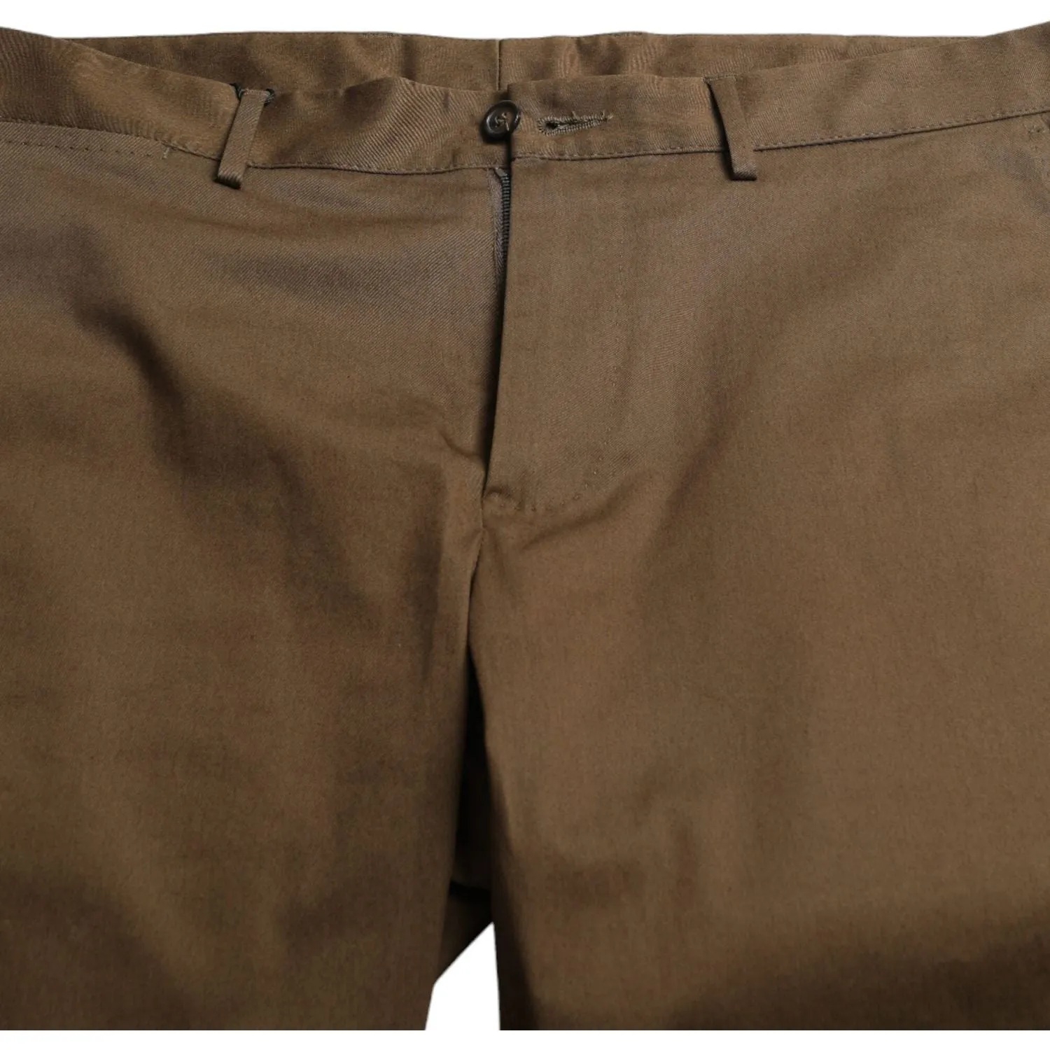 Dolce & Gabbana Chic Brown Bermuda Shorts with Logo Detail