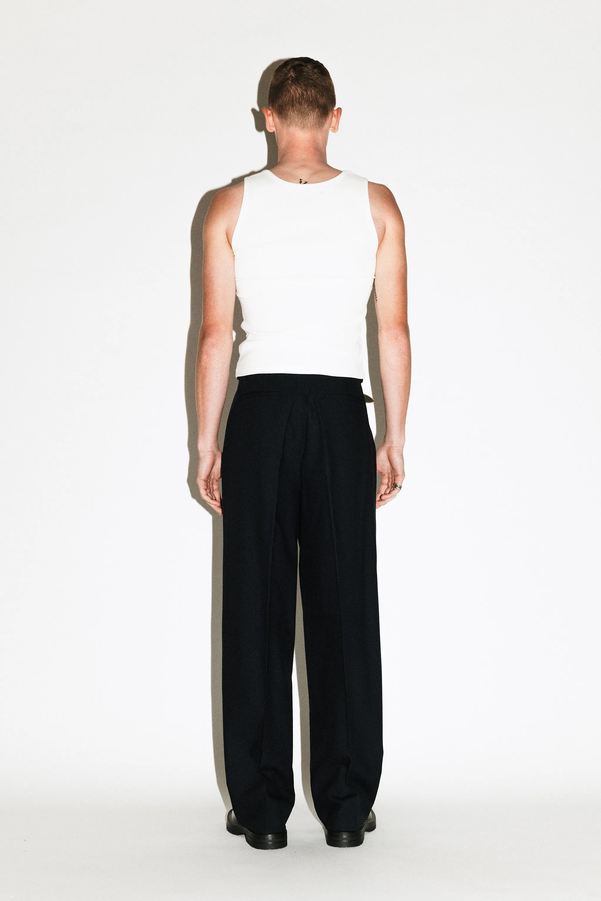 Dume Wide-Leg Ultra-Pleated Trouser  |  Black