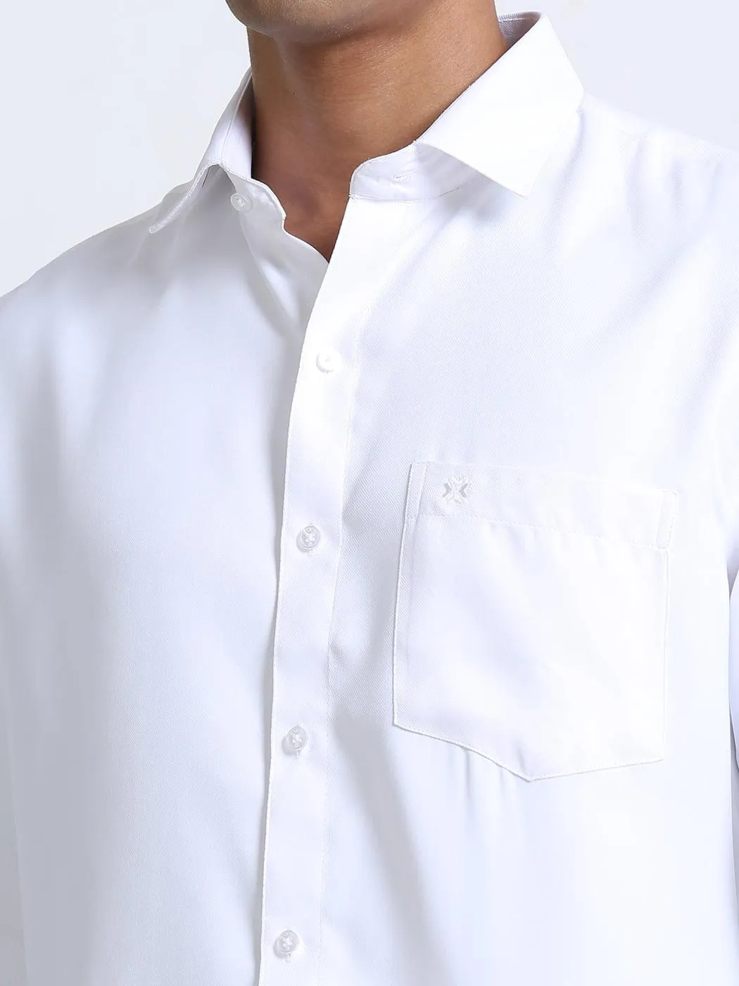 Economic Ginger White Shirt Full Sleeve