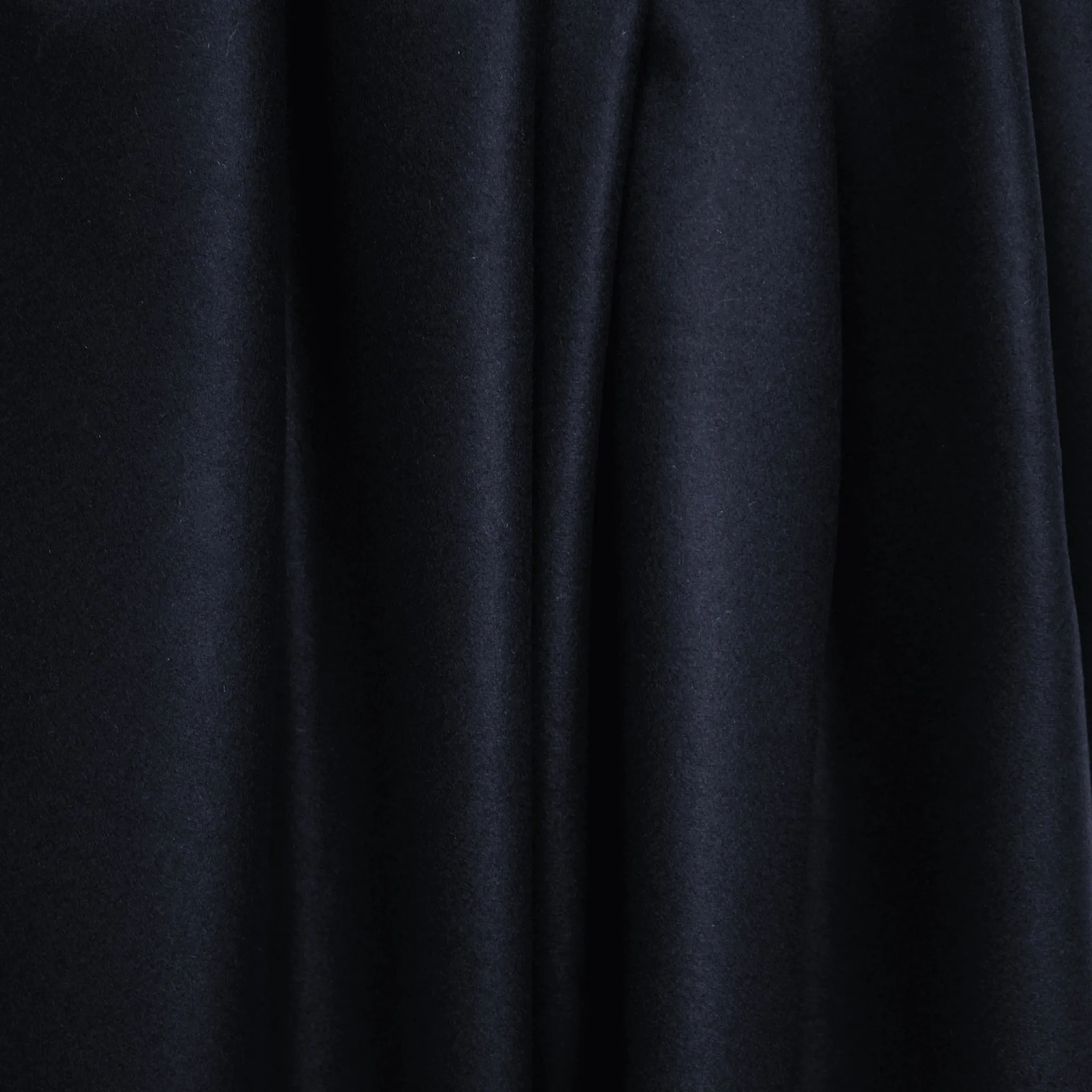 French wool/cashmere blend melton coating - midnight