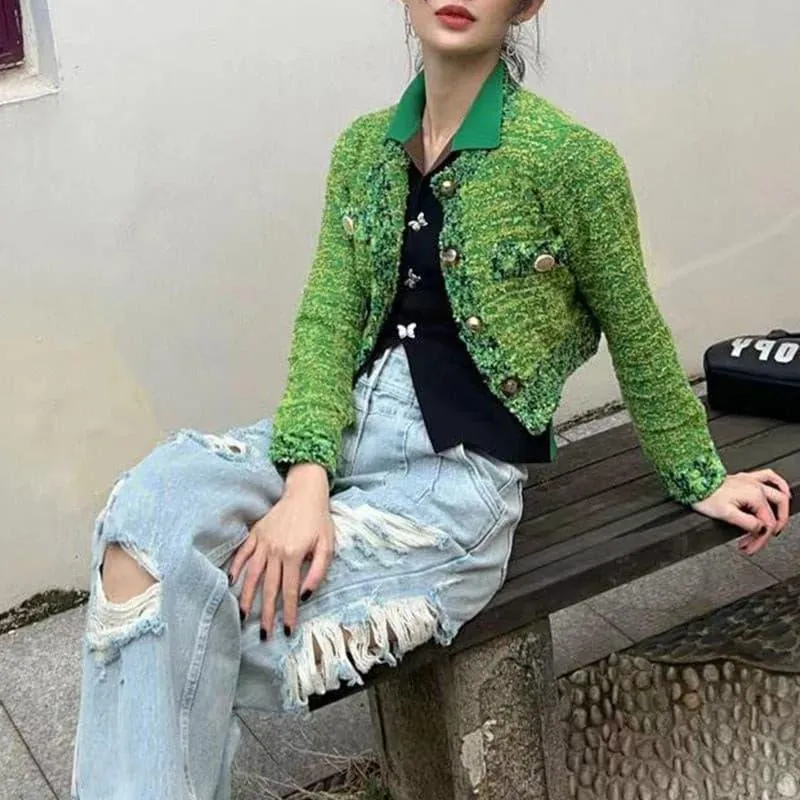 Green Short Wool Jacket