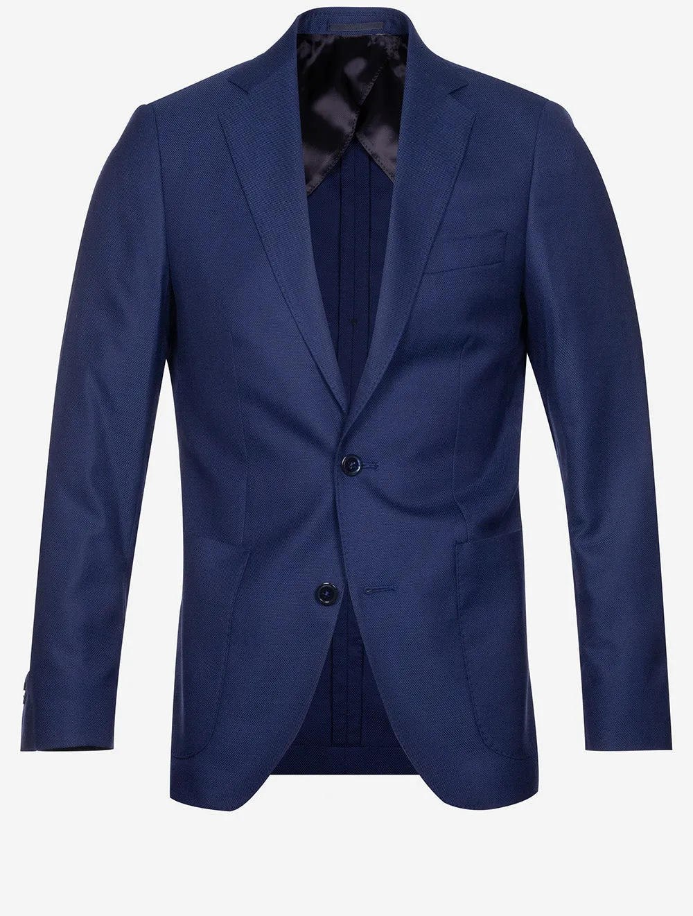 Hopsack Patch Pocket Sports Jacket Blue