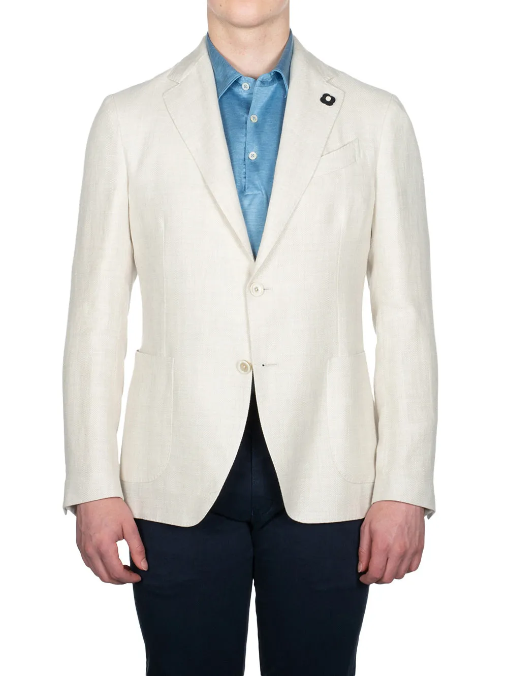 Linen Mix Sport Jacket Cream