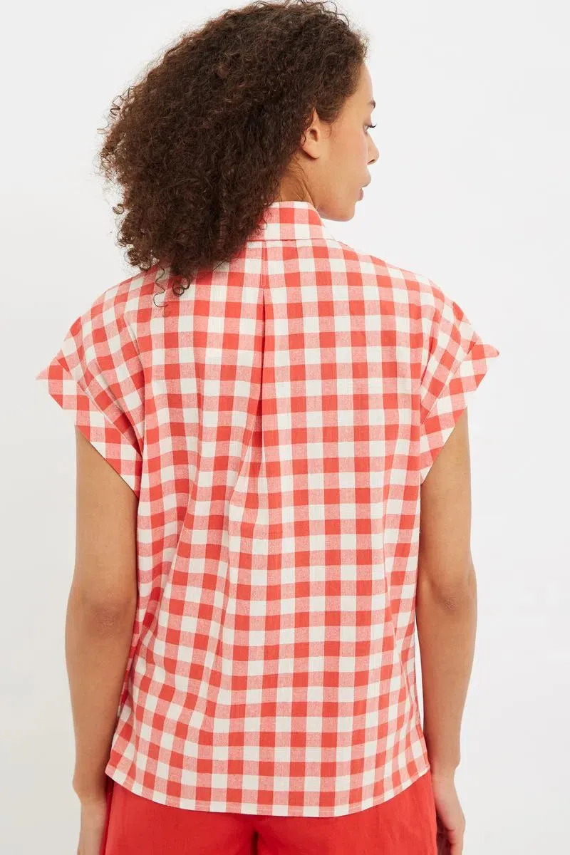 Louche Abinaya Picnic Check Shirt In Red