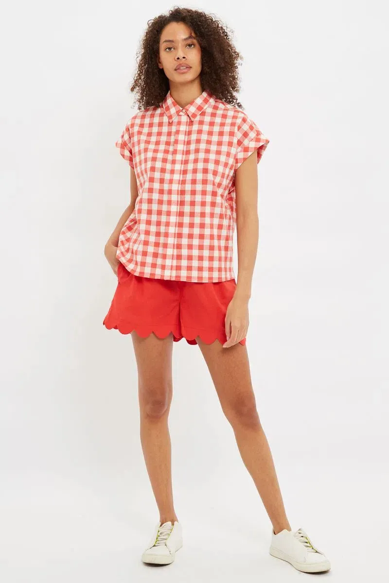 Louche Abinaya Picnic Check Shirt In Red