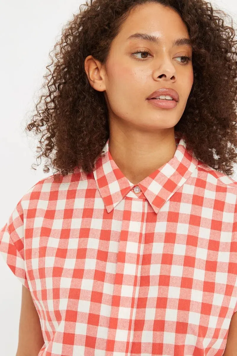 Louche Abinaya Picnic Check Shirt In Red