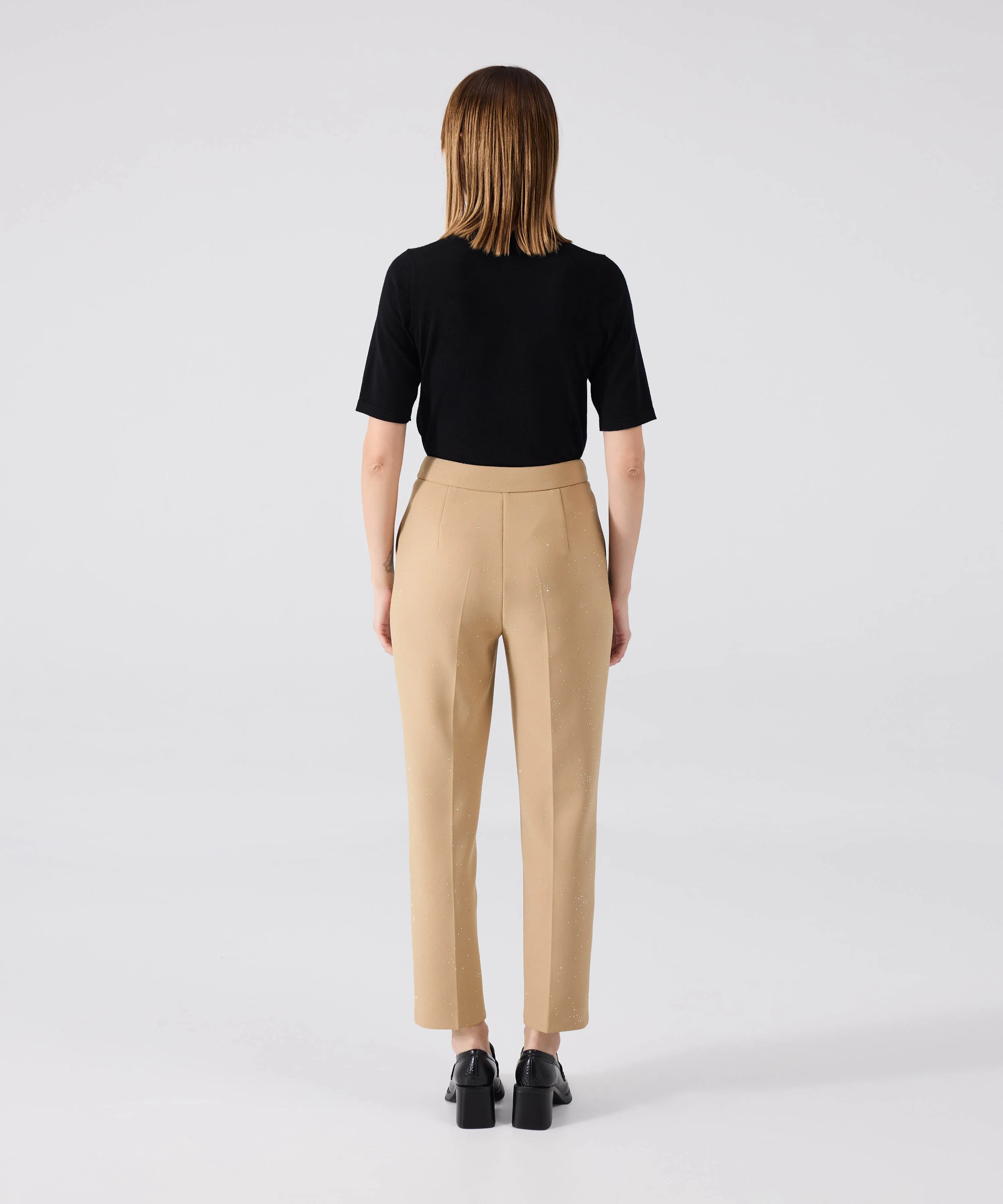 Machka Hotfix Printed Trousers Natural