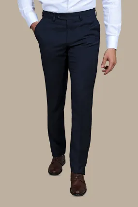 Navy Comfort Lycra Trousers