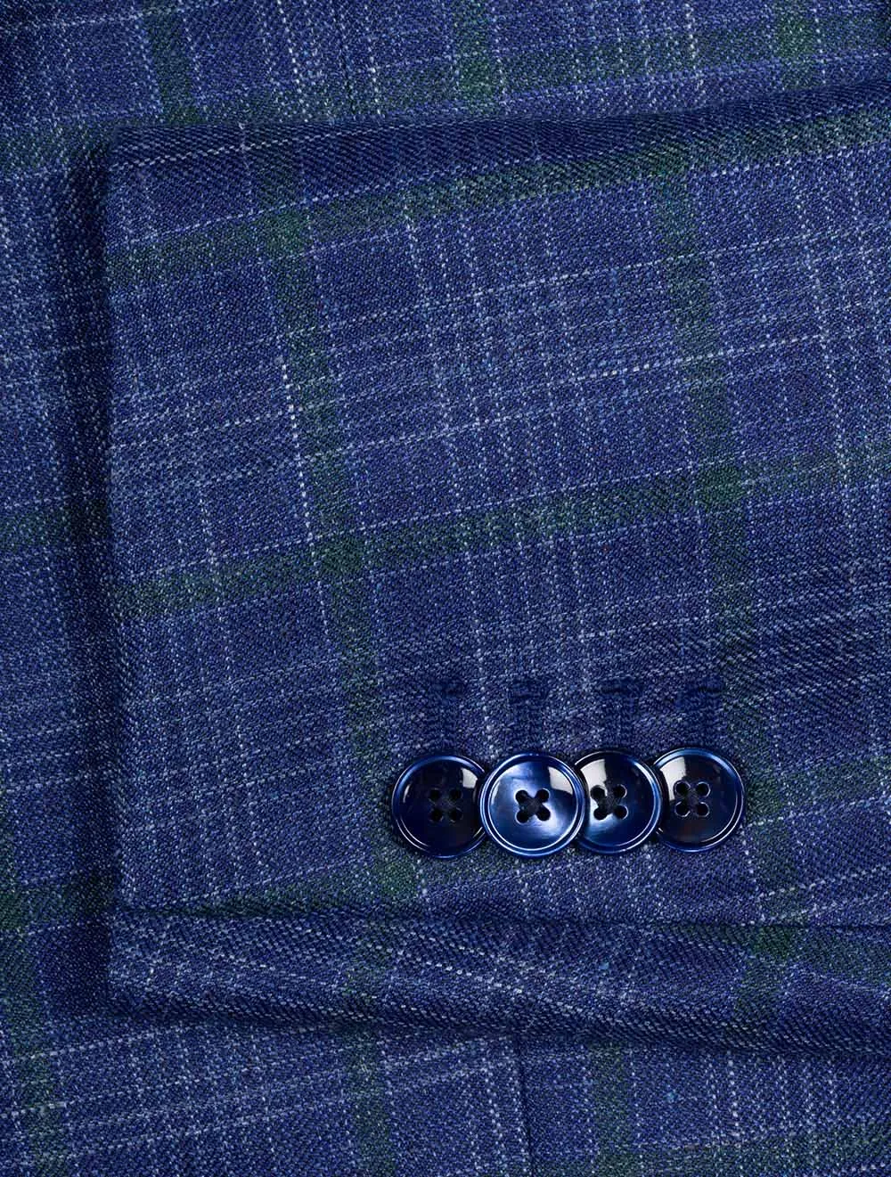 Over Check Sport Jacket Blue