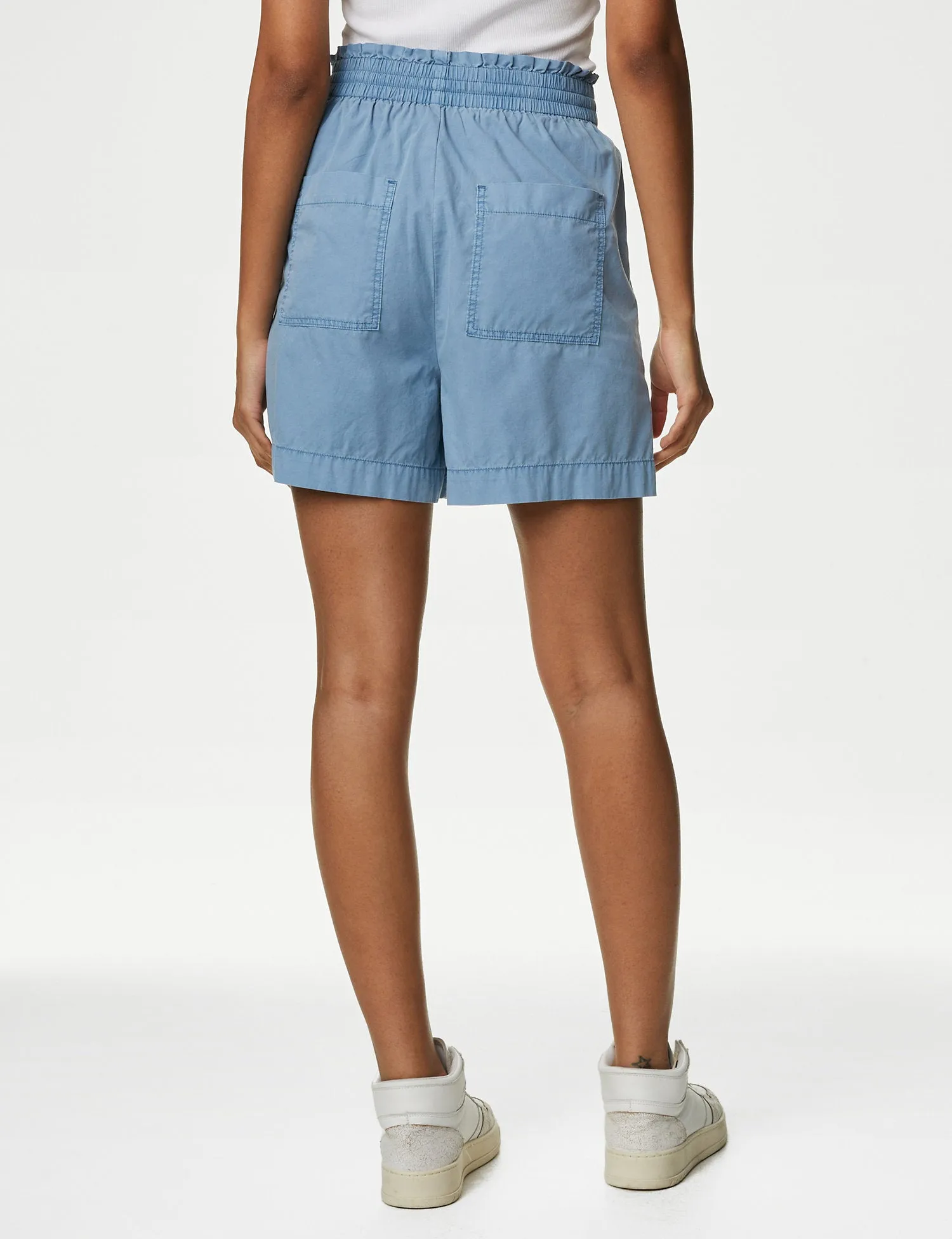 Pure Cotton High Waisted Shorts