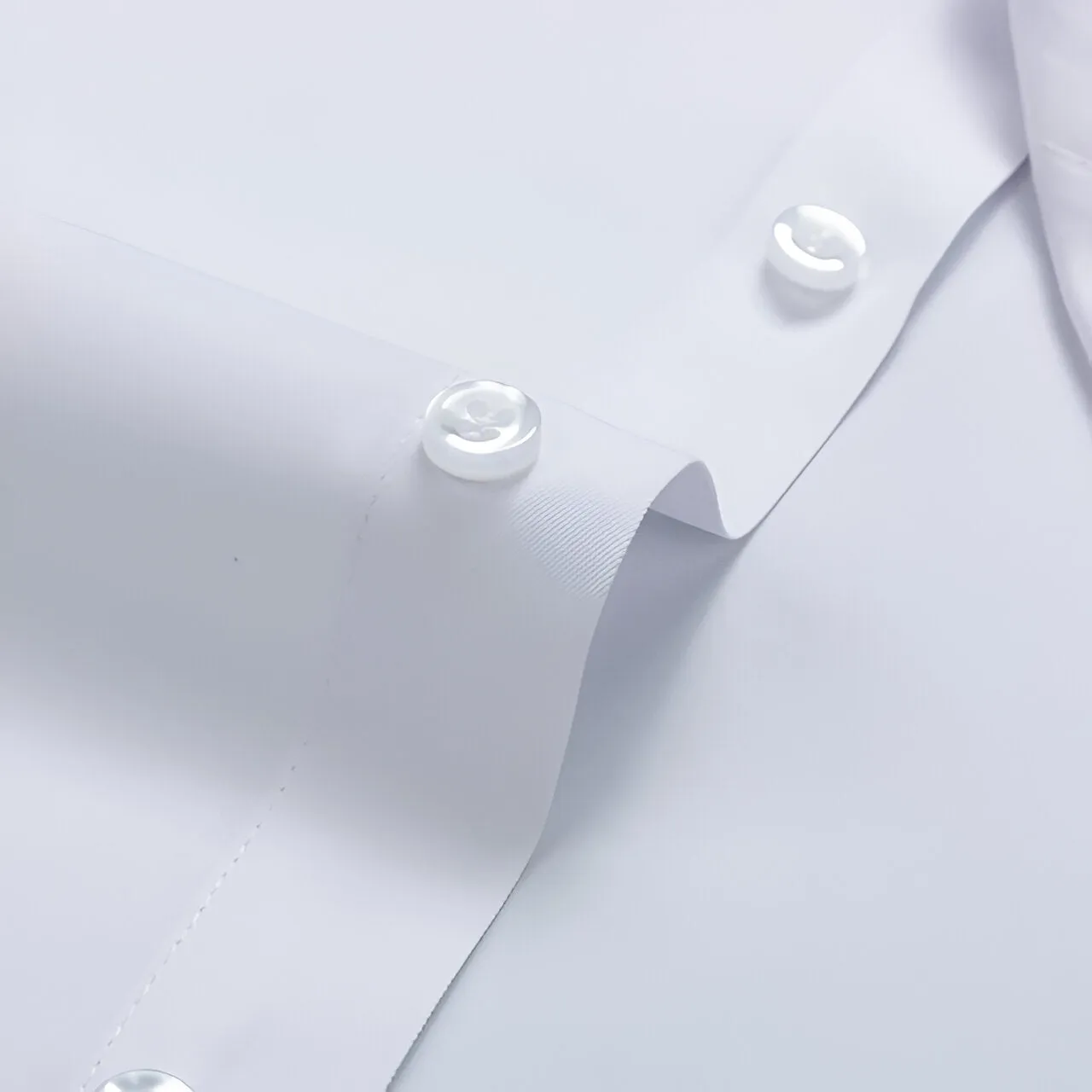 Single Pocket Formal Shirts - White