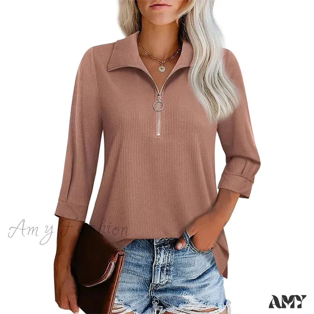 Solid Slim Oversized Elegant Youth Female Tops Blouses