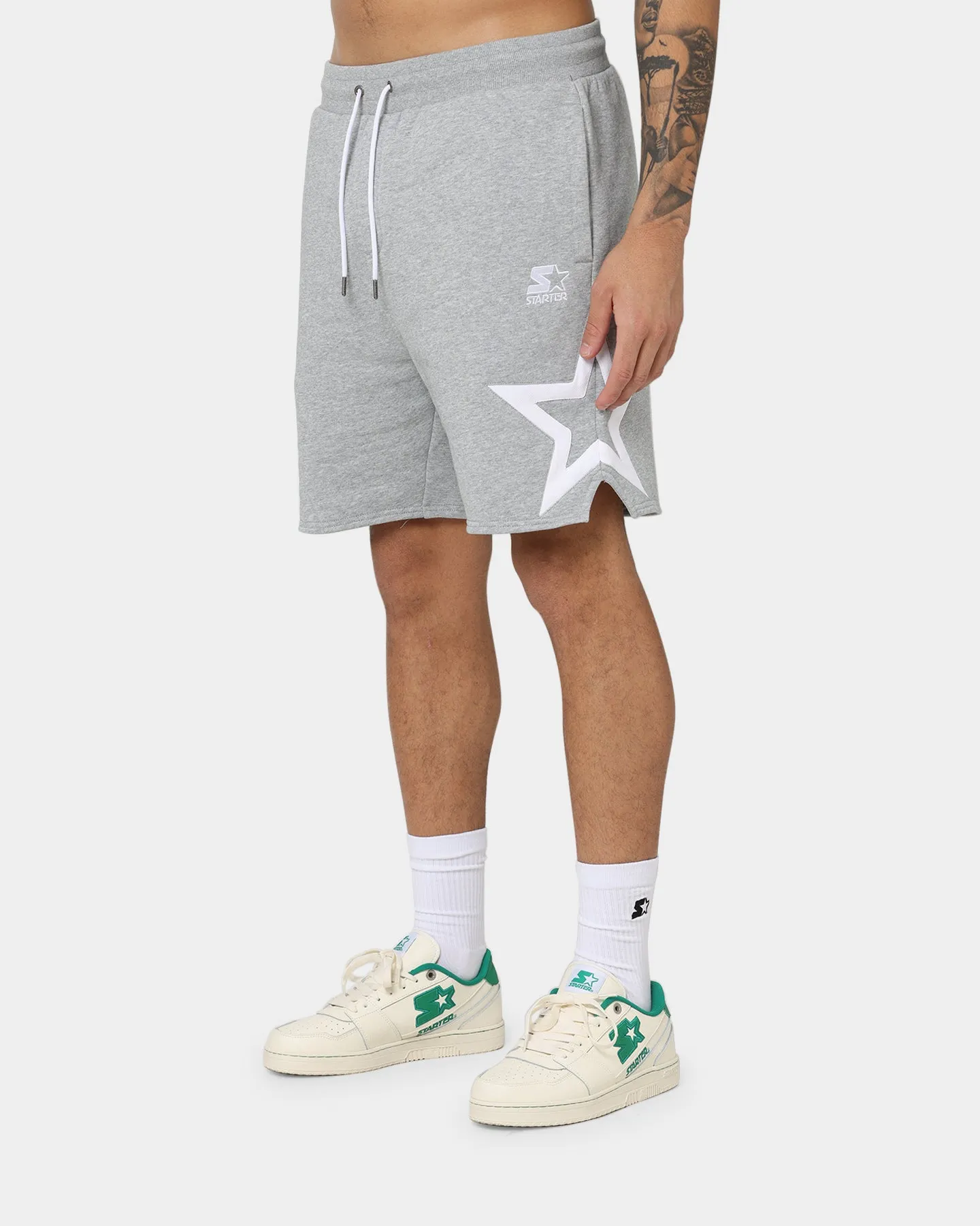 Starter Stars Shorts Grey Marle