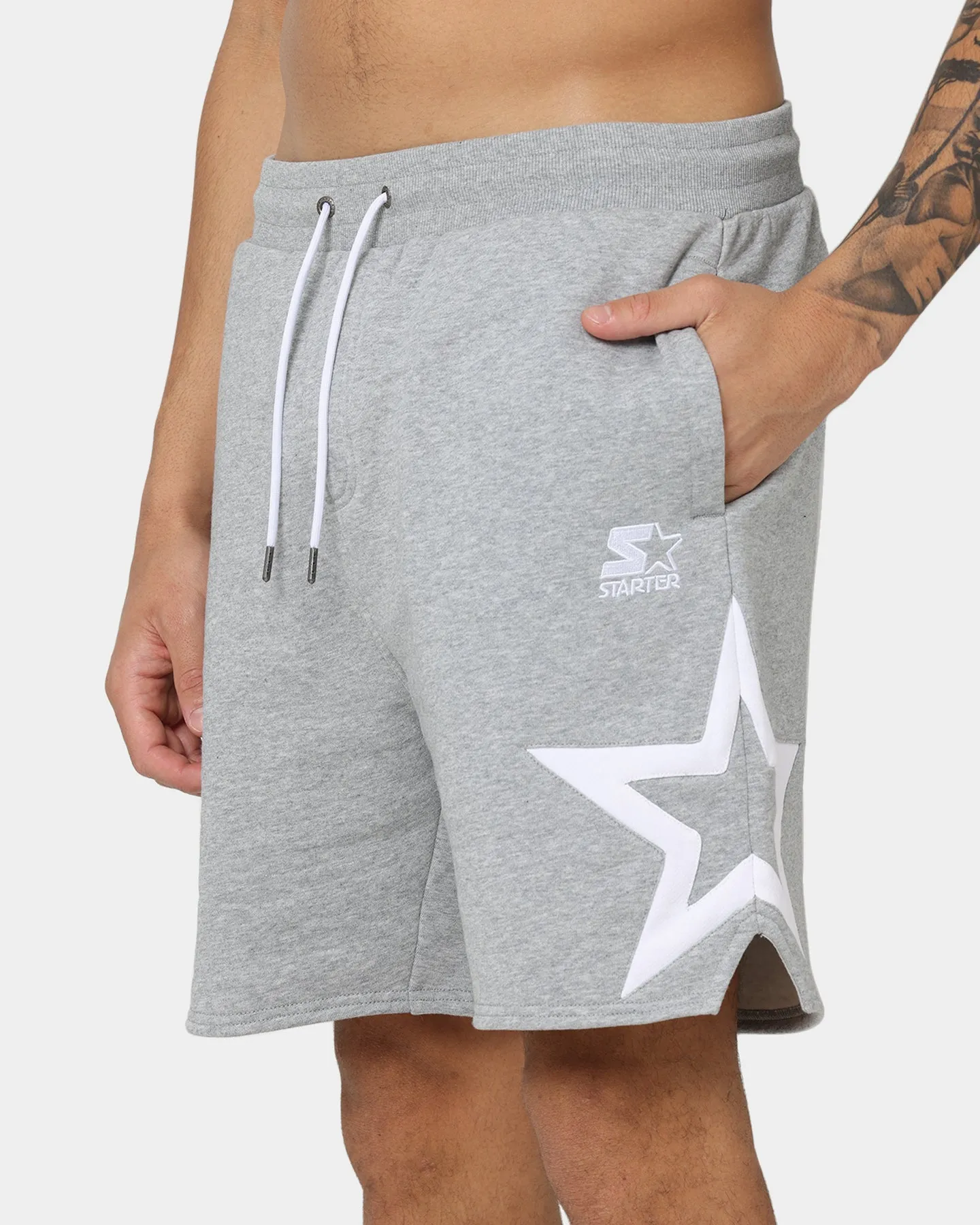 Starter Stars Shorts Grey Marle