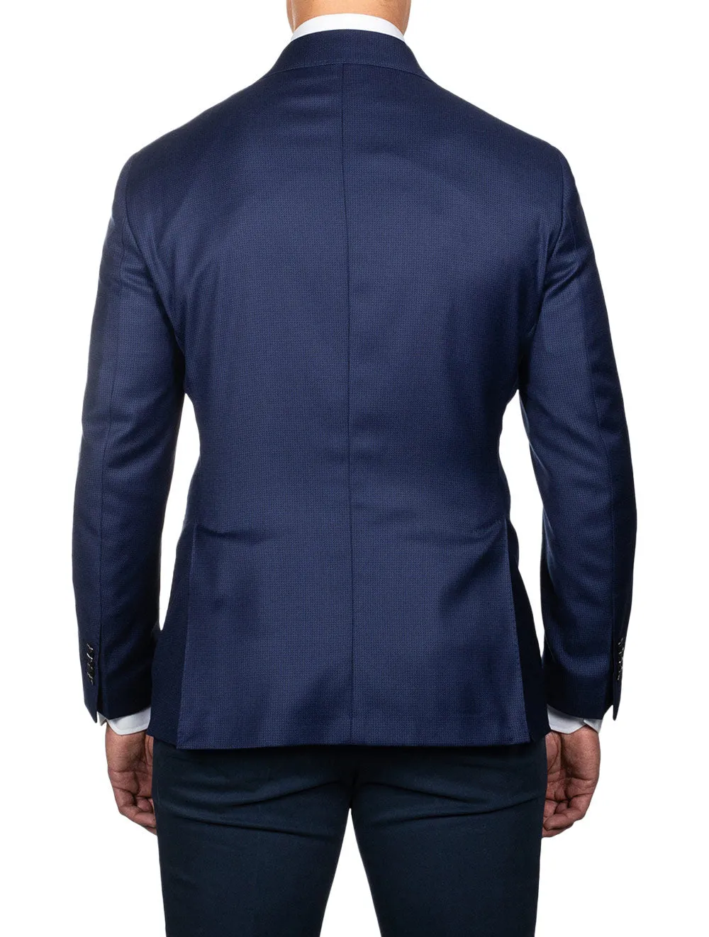 Subtle Pattern Sports Jacket Blue