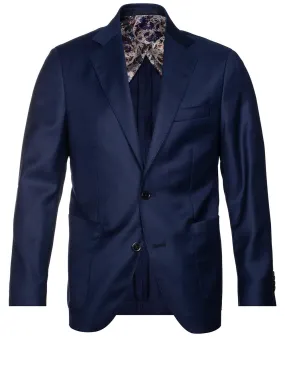 Subtle Pattern Sports Jacket Blue