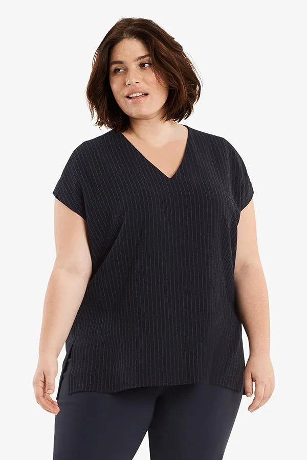 Townsend Top - Stripe :: Navy/White