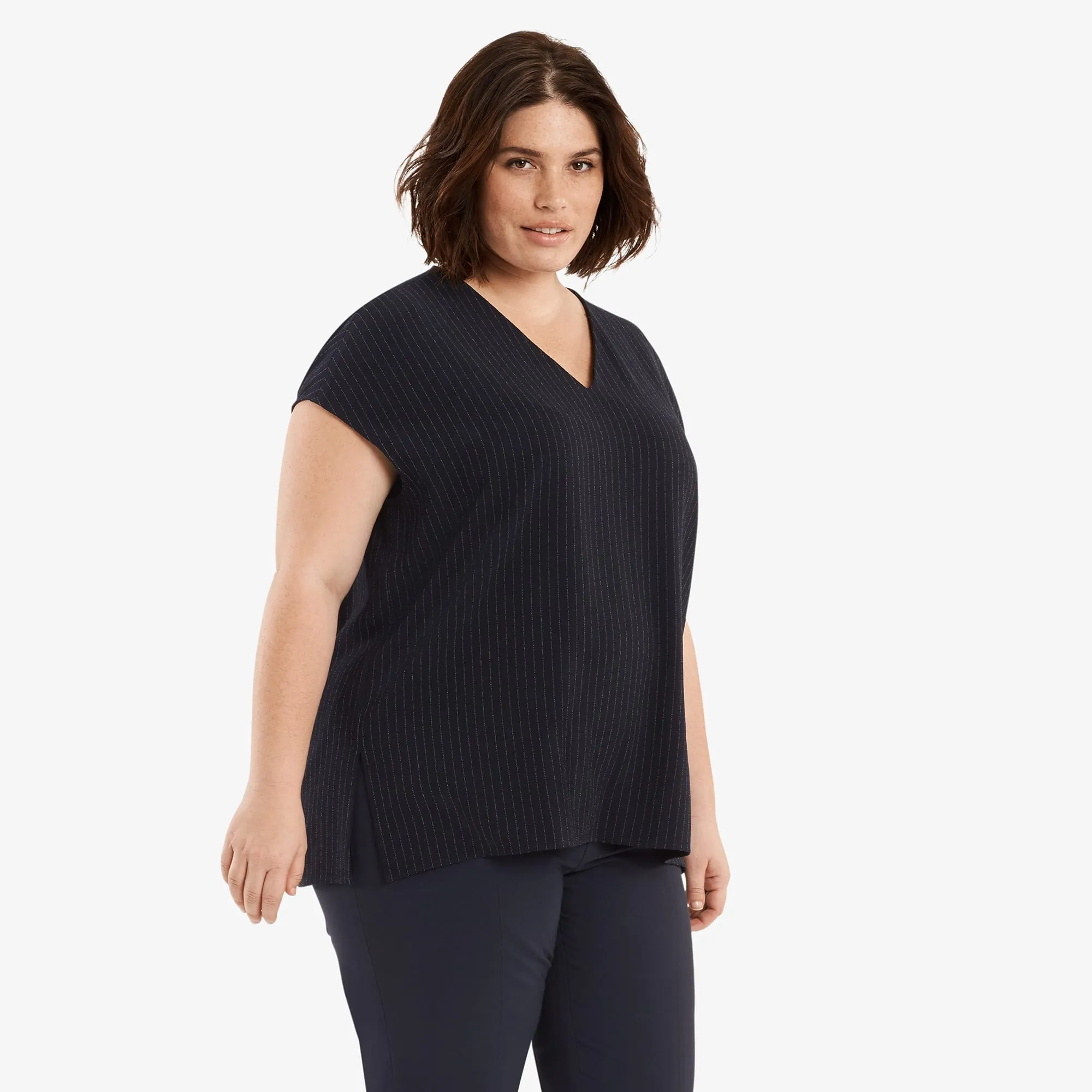 Townsend Top - Stripe :: Navy/White