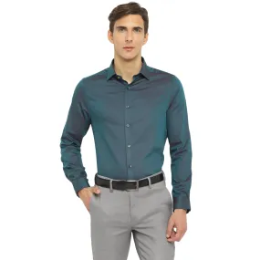 Two Tone Cotton Jacquard Slim Fit Shirts