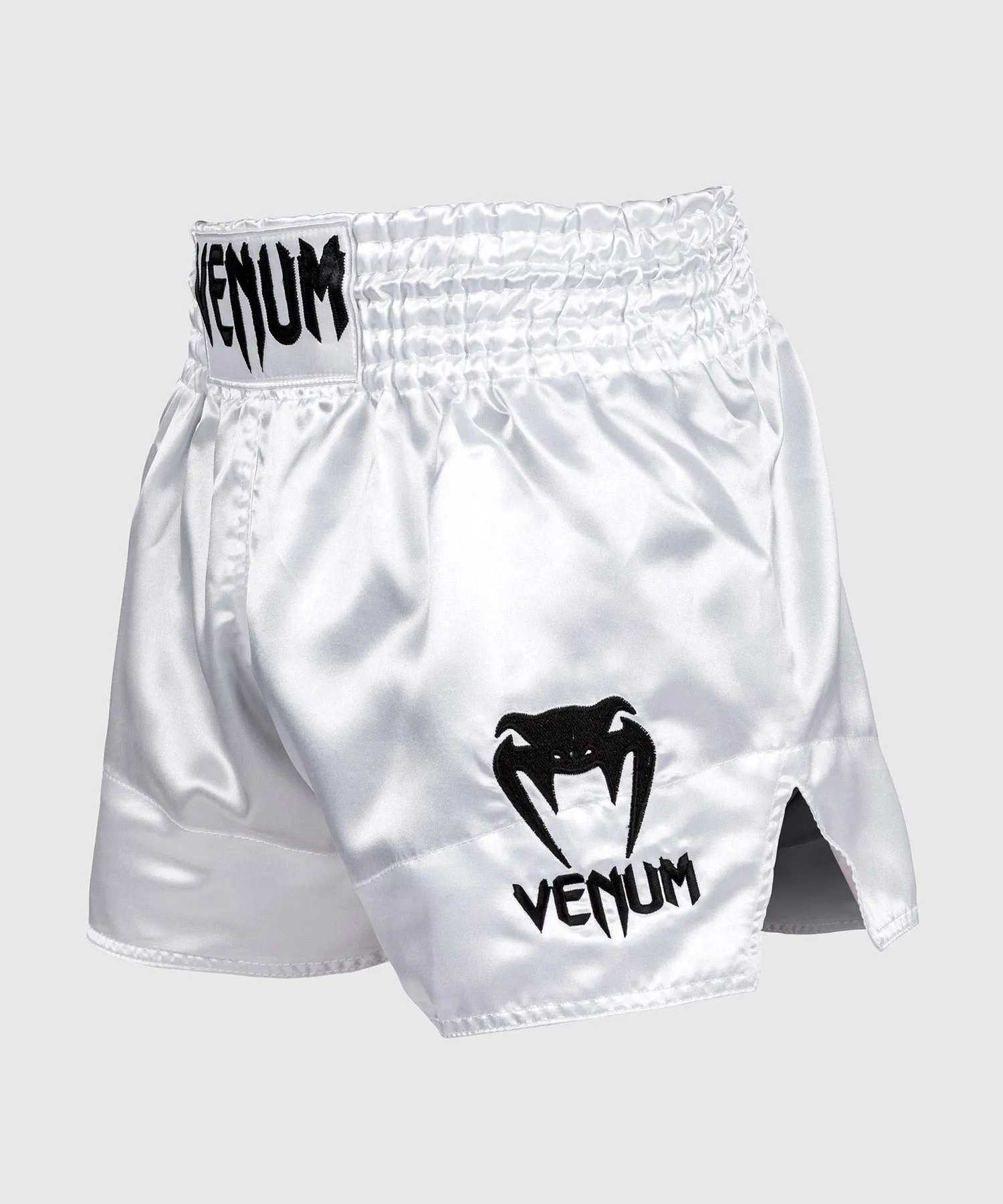 Venum Classic Muay Thai Shorts - White/Black