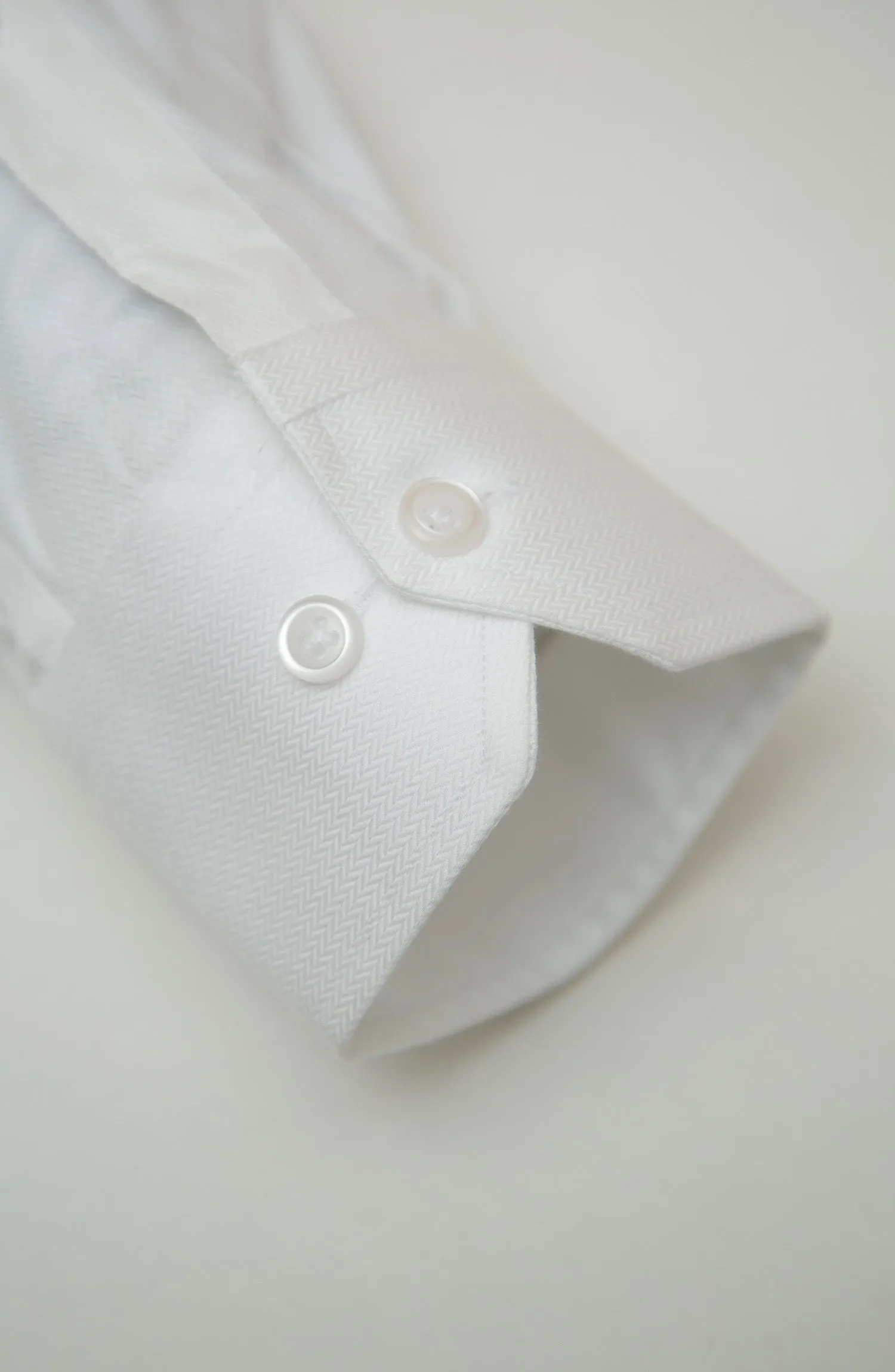 White Textured Formal Shirt