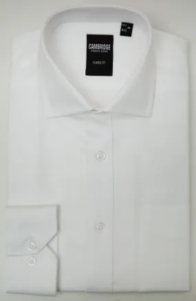 White Textured Formal Shirt