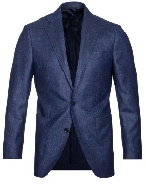 Wool Silk Cashmere Sports Jacket Blue