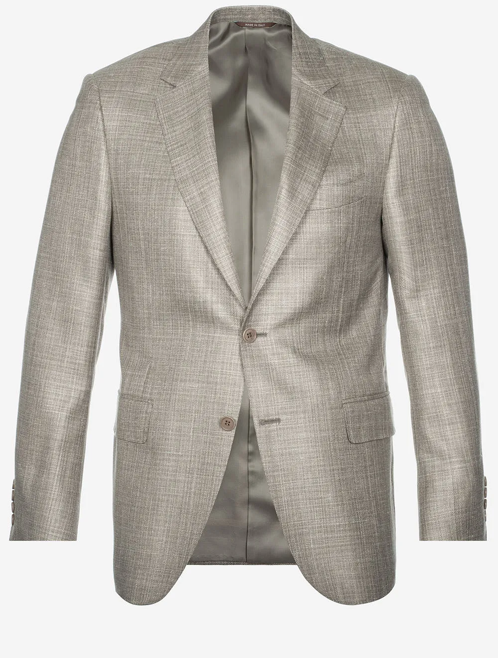 Wool Silk Linen Jacket Oatmeal